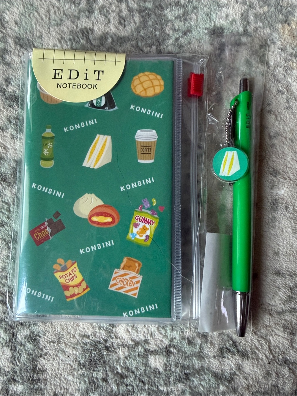 Mark’s Edit B7 Grid Notebook and Pen Set Japanese Konbini Icons, Limited Edition
